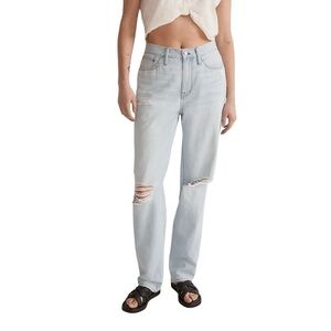 MADEWELL The Slouchy Boyjean in Wrightlane Wash NJ212